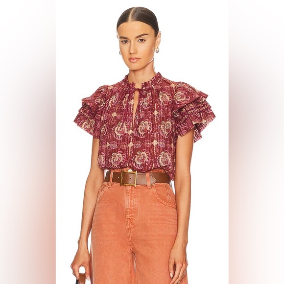 Ulla Johnson Lilli Top in Amaranthus size 4 - Picture 15 of 16